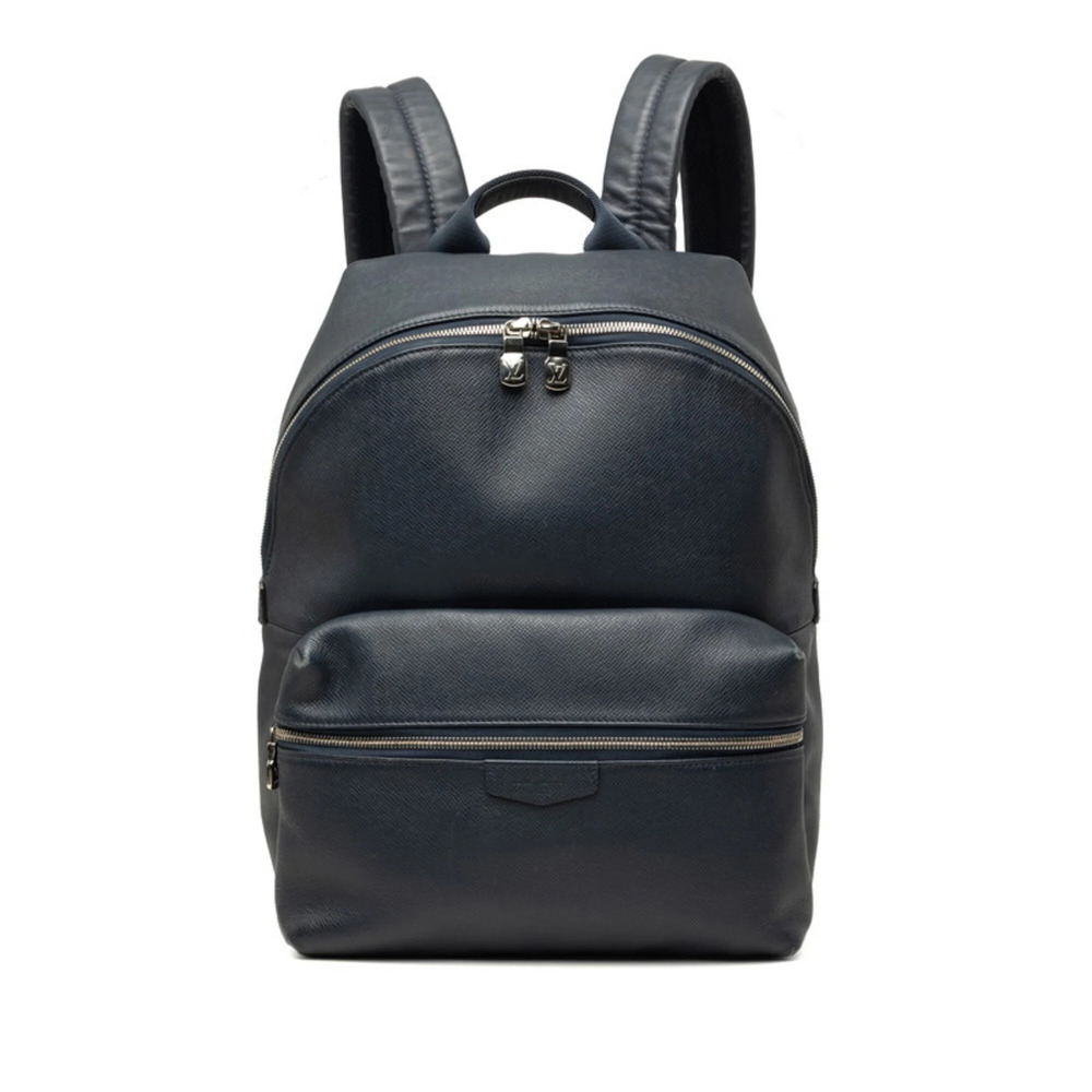Louis Vuitton Taiga Discovery Backpack Daypack M33451 Navy Leather Women's LO...